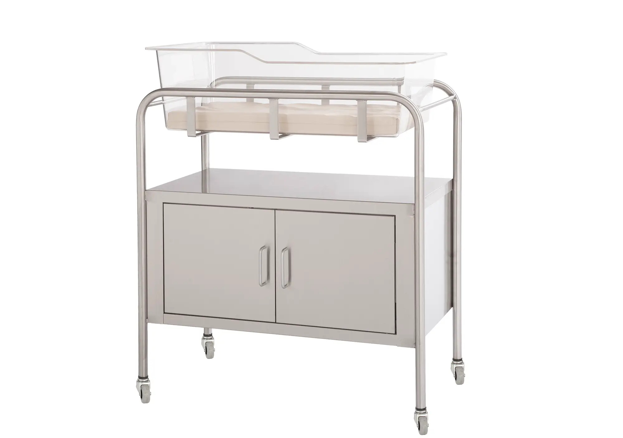 UMF SS8528 Stainless Steel Bassinet with Two Door Storage Questions & Answers